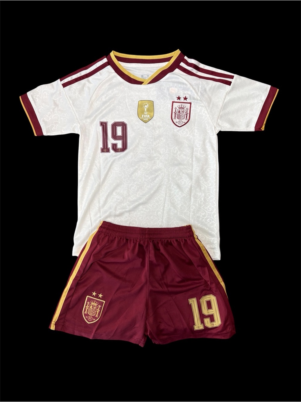 2026 Kids Spain Lamine Yamal AWAY World Cup Jersey set - Picture 2 of 2